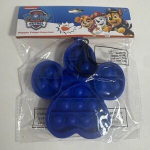 Nickelodeon Paw Patrol Paw Print Popper Fidget Keychain Backpack Sensory Toy NEW